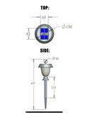 Energizer 8 Pack 3-in-1 Solar Pathway Lights with 360-degree 15 Lumen
