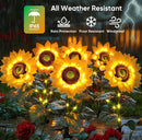 Solar Sunflower Lights 3 Pack with 9 Sunflower Lights