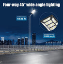 8800W Solar Street Lights Outdoor Waterproof 6500K Dusk to Dawn 180000 Lumen Motion Sensor Super Bright Solar Parking Lot Light