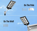 7200W Commercial Solar Street Light , 100000LM Parking Lot Light Dusk to Dawn With Remote