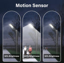 1500W Solar Street Light 30000LM LED Outdoor Waterproof Dusk to Dawn for Yard Lighting IP66 6000K with Bracket and Remote Control