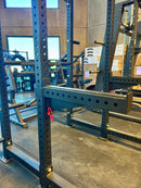 Commercial Squat Rack w/ Safety Bars, J-Hooks & Weight Storage (New) by Sports & Fitness Exchange