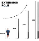 20Ft Commercial Grade Street/Parking/Flag Light Pole, Aluminum + Cage  1-Pack
