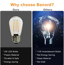 Replacement Bulb PRO LED Energy Efficient 2 Watt Warm White 2500K Dimmable Bulb - 12 Pack - E26 Base