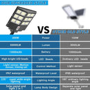 2600W Commercial Solar Street Light , 60000LM Parking Lot Light Commercial Dusk to Dawn With Remote