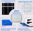 2300W LED Solar Aluminum Frame Flood Lights,24000LM Street Flood Light Waterproof with Remote Control