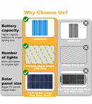 7000W Commercial Solar Street Light Outdoor 135000 Lumens Dusk to Dawn Solar with Remote Control