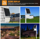 2300W LED Solar Aluminum Frame Flood Lights,24000LM Street Flood Light Waterproof with Remote Control