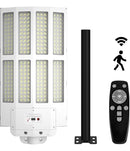 2500W Solar Street Light Outdoor Waterproof, 6500K Motion Sensor Lights Dusk to Dawn, 200,000LM Wall Light with Remote Control