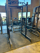 Commercial Squat Rack w/ Safety Bars, J-Hooks & Weight Storage (New) by Sports & Fitness Exchange