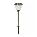 Enerigizer 10 Pack Solar Pathway LED Lights Outdoor 15 Lumen-Stainless Steel(Silver)