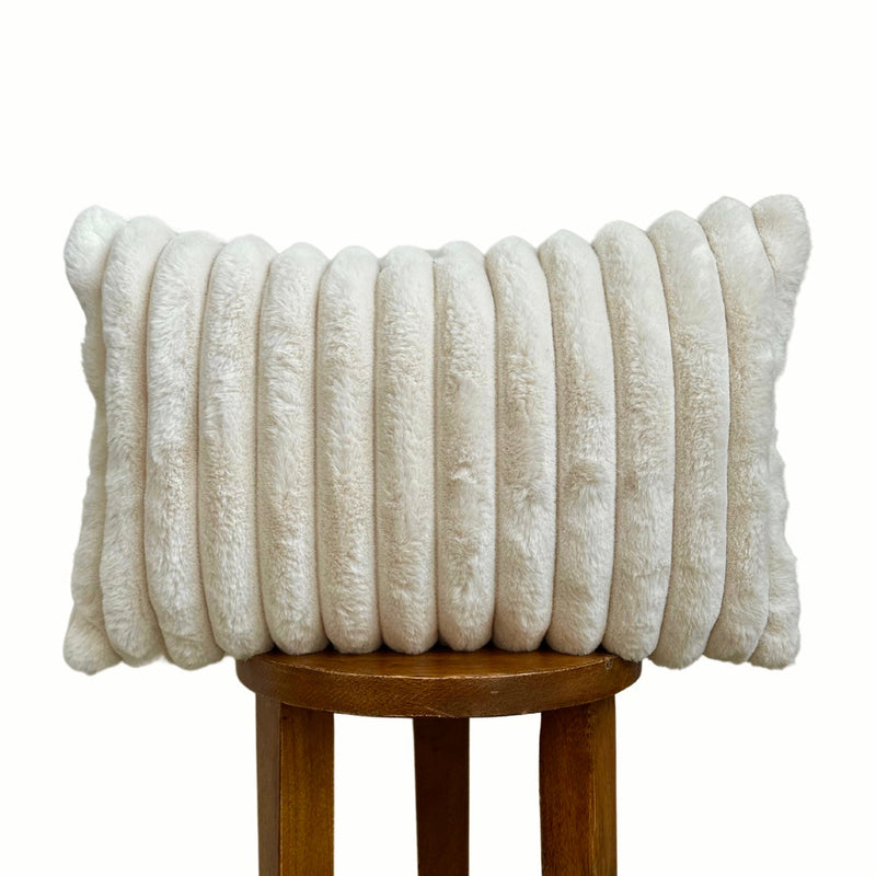 Alpine Faux Fur Lumbar Pillow Cover