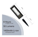 Berkley Jensen 50 Lumen Solar LED Lanterns,Warm White & Candle Flickering-2 Pack by Outdoor Solar Outlet