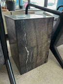 Petrified Wood Square Stool (D)