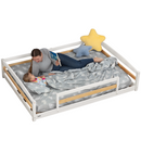 Full-Size Montessori Floor Bed with Strong Slatted Frame by Ocodile.com