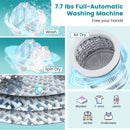 7.7 lbs Full-Automatic Washing Machine with 10 Washing Programs by DirectDeals