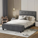 Full/Queen/Twin Upholstered Bed Frame with Ottoman Storage by LJGDeals