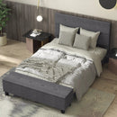 Full/Queen/Twin Upholstered Bed Frame with Ottoman Storage by LJGDeals