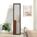 Full Length Mirror with Stand and Solid Wood Frame by LJGDeals