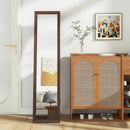Full Length Mirror with Stand and Solid Wood Frame by LJGDeals