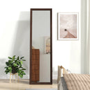 Full Length Mirror with Stand and Solid Wood Frame by LJGDeals