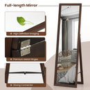 Full Length Mirror with Stand and Solid Wood Frame by LJGDeals