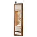 Jewelry Cabinet Wall or Door Mounted Jewelry Armoire Modern Hanging Jewelry Organizer by LJGDeals
