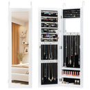 Full Length Mirror Jewelry Cabinet with Ring Slots and Necklace Hooks by LJGDeals