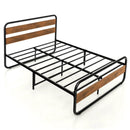Arc Platform Bed with Headboard and Footboard-Full Size by DirectDeals