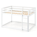Full Over Full Bunk Bed with Ladder and Safety Guardrails by DirectDeals