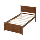 Twin Size Wooden Platform Bed Frame with Headboard by LJGDeals
