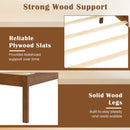 Full/Queen/Twin Size Bed Frame Farmhouse Wooden Platform Bed with Headboard by DirectDeals