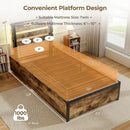 Twin LED Bed Frame with 60 000+ Color Lights & App Control by DirectDeals