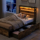 Twin LED Bed Frame with 60 000+ Color Lights & App Control by DirectDeals