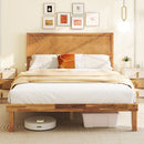 Twin/Full/Queen Size Bed Frame with Headboard and Storage Space-Full Size