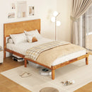 Twin/Full/Queen Size Bed Frame with Headboard and Storage Space by LJGDeals