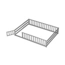 Full Size Floor Bed with Full Length Safety Guardrails by LJGDeals