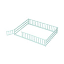 Full Size Floor Bed with Full Length Safety Guardrails