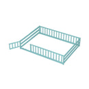 Full Size Floor Bed with Full Length Safety Guardrails by LJGDeals