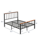 Bed Frame with Headboard and Footboard-Full Size