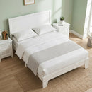 Full Size Platform Bed Frame with Headboard - No Box Spring by LJGDeals