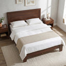 Full Size Platform Bed Frame with Headboard - No Box Spring by DirectDeals