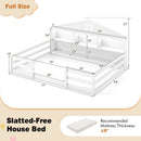 Full Size Montessori Floor Bed with Storage Compartments and Shelf by LJGDeals