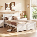 Twin Size Platform Bed Frame with Headboard by LJGDeals