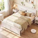 Twin Size Platform Bed Frame with Headboard by LJGDeals