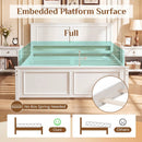 Twin Size Platform Bed Frame with Headboard by LJGDeals