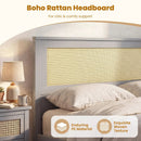 Full Size Rattan Bed Frame with Storage Drawers by LJGDeals