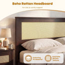 Full Size Rattan Bed Frame with Storage Drawers by LJGDeals