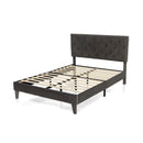Full/Queen Size Upholstered Platform Bed with Tufted Headboard by LJGDeals