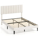 Full Size Velvet Upholstered Platform Bed Frame by LJGDeals